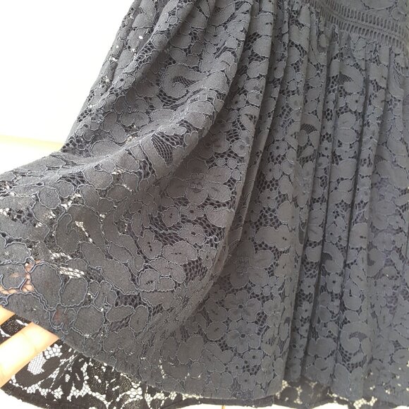 BARDOT JUNIOR ! Girls Mila Mini Lace Dress In Navy (8) - Picture 8 of 10